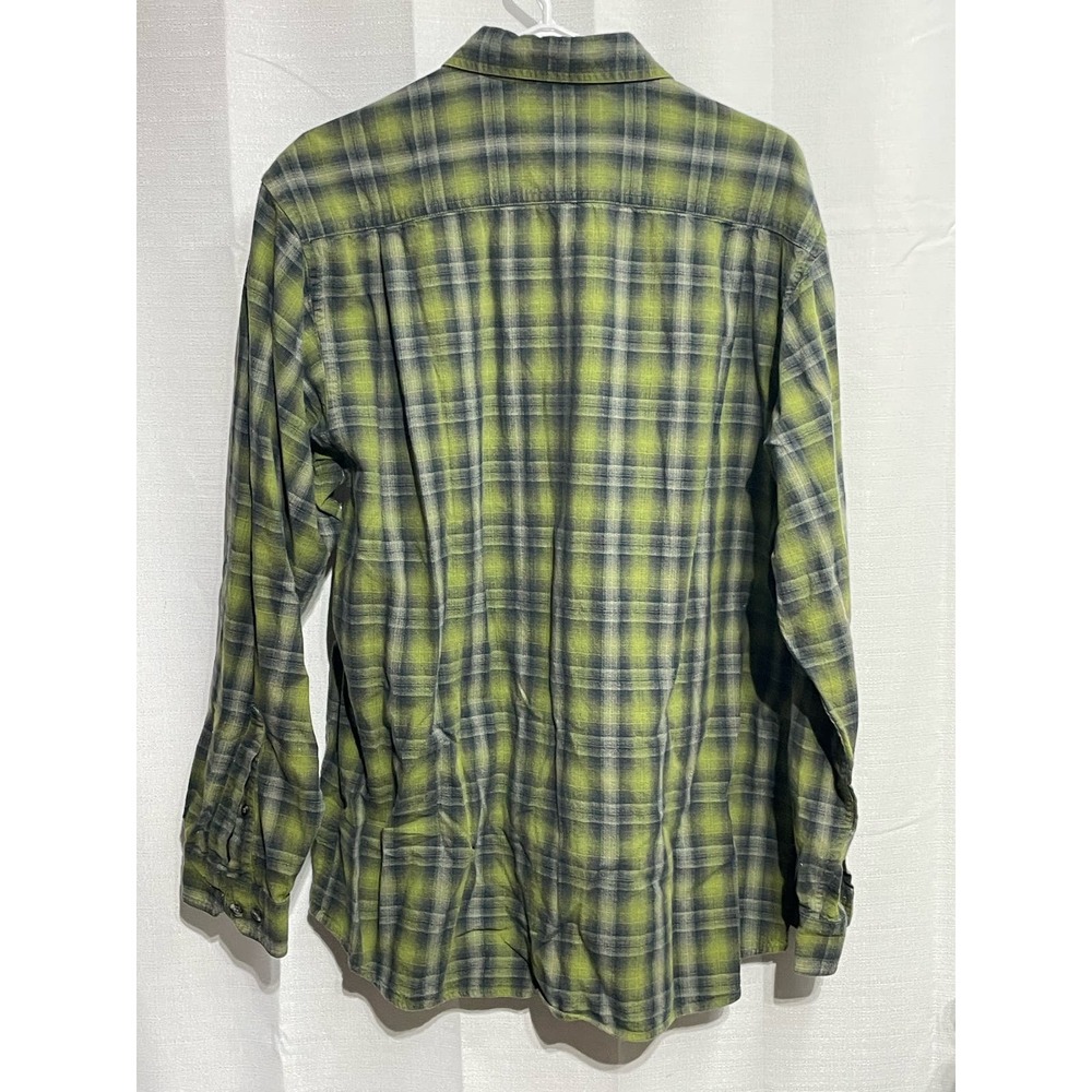 Columbia Men's Long Sleeve Button Down Green Blue Size L - Picture 3 of 5